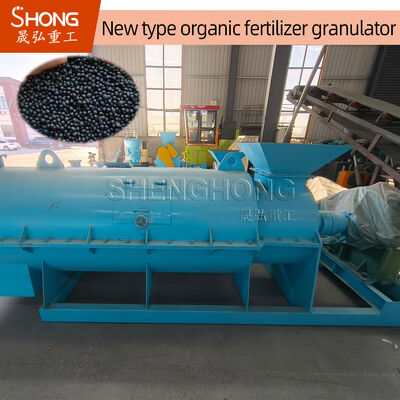 55kw Kekuatan 5-7t/jam Kapasitas 100% kandungan organik Pupuk Granulator Mesin untuk kompos limbah hewan