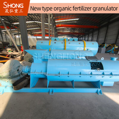 37kw Power Carbon Steel Organic Fertilizer Granulator Machine untuk 1-10mm Partikel Ukuran Granulasi Kompos