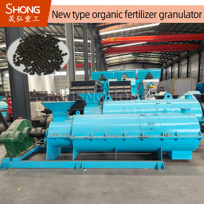 Granulator Pupuk Organik 30-75kw Tegangan 380 untuk Produksi Granul Bulat