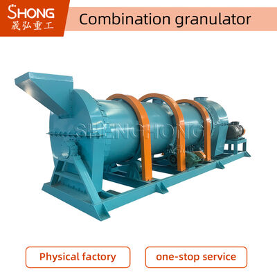 Mesin Granulator Pupuk Organik Diameter 3-30mm untuk bahan baku pupuk sapi dengan daya 30KW