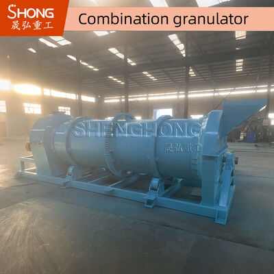 Penggerak gigi-drum granulator untuk pupuk organik dengan 90% tingkat granulasi, 20%-40% kelembaban pakan dan 100% kandungan organik