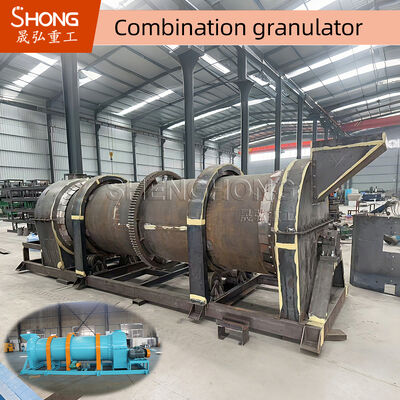 SHENGHONG Granulator pupuk organik untuk bahan basah 20-40% Kelembaban