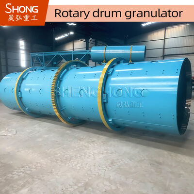 Rotary Drum Granulator untuk Produksi Pupuk Campuran dengan Kapasitas 1-20 Ton Per Jam dan Tingkat Granulasi 70%