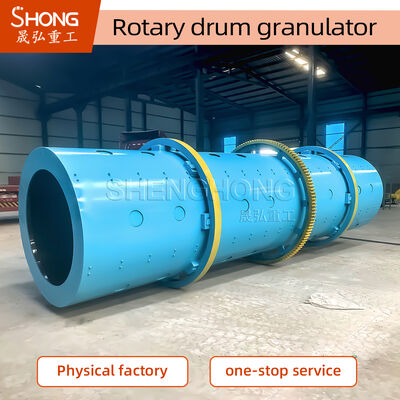 Granulator Putaran Drum Baja Karbon untuk Pupuk Senyawa Organik dengan Kapasitas 3-5 T/H dan Kecepatan 14r/menit