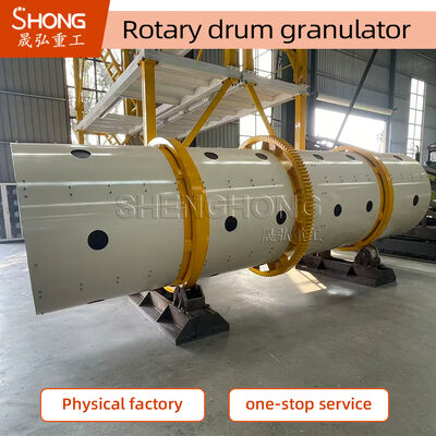 Mesin Granulator Pupuk Rotary Drum 11.5r / Min 8t / H.