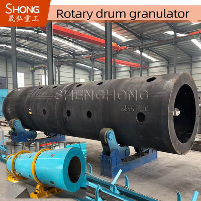 Granulator Putaran Baja Karbon dengan Daya 18.5kw dan Kapasitas 10-15T/H untuk Pupuk Organik