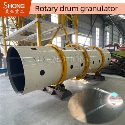 Granulator Drum Putar Poros Tunggal untuk Pupuk Organik dengan Kapasitas 3T/Jam dan Lapisan Tahan Korosi