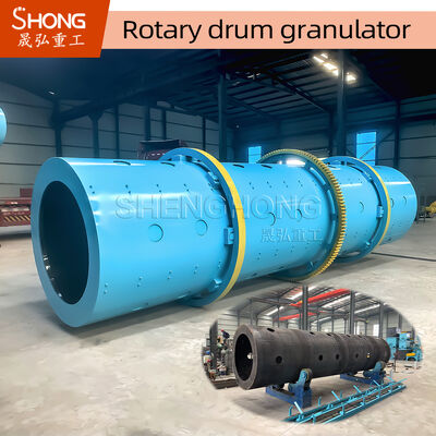 8t/H 11.5r/Min Granulator Drum Rotary Tahan Karat untuk Produksi Pupuk Majemuk NPK