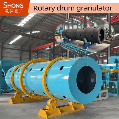 Granulator pupuk senyawa dengan kapasitas 8 ton/jam dan kecepatan 11,5 r/menit
