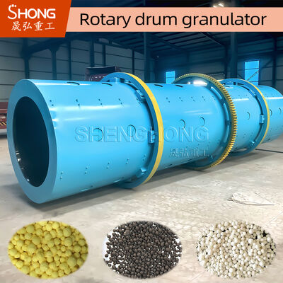 Granulator drum putar stainless steel 8t/h Kapasitas 11,5r/min Kecepatan untuk pupuk organik senyawa