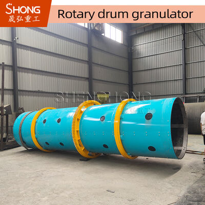 Granulator Drum Putar Kapasitas 8t/H untuk Limbah Hewan dengan Konstruksi Baja Karbon/Baja Tahan Karat dan Kecepatan 11,5r/menit