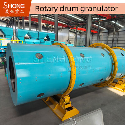 Granulator Drum Rotary Pelapis Pelat Karet dengan Tingkat Pembentukan Bola 70% untuk Pembuatan Pelet Pupuk Tahan Korosi