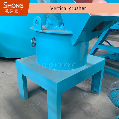 Penghancur Pupuk Tipe Rantai Vertikal dengan Rotor Berkecepatan Tinggi dan Layar yang Dapat Disesuaikan 3-8mm untuk Kelembaban Umpan Hingga 25-30%