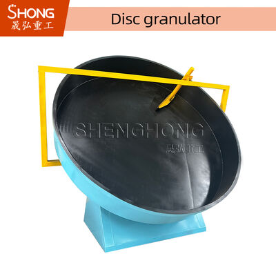 5mm Granules Organic Fertilizer Granulator Disc Pelletizer dengan Tegangan 380V dan 20%-40% Kelembaban Feed