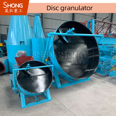 Disc Compound Fertilizer Granulator with Adjustable Disc Inclination Flexible Belt Driving dan Struktur Besar