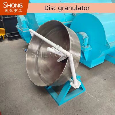1-2t/H Disc Granulator Pelletizer dengan tingkat granulasi 93% dan tegangan 380V untuk produksi pupuk organik