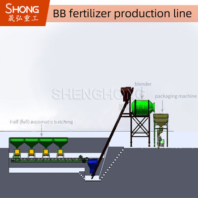 15+4.5KW BB Pabrik Pupuk dengan Kapasitas 1-12t/jam dan Granulator Efisiensi Kerja Tinggi