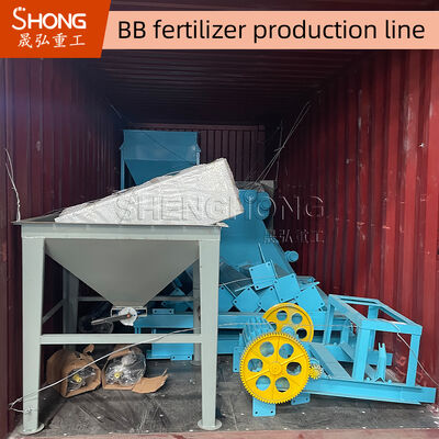 Lini produksi pupuk BB semi-otomatis dengan kontrol PLC untuk 10-30 ton per jam Pabrik pupuk pencampuran massal