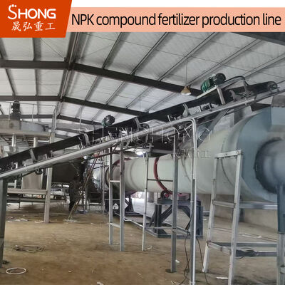 Garis produksi pupuk NPK proses kering dengan kapasitas 5-100 T/H untuk butiran oval