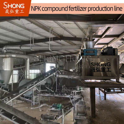 Lini Produksi Pupuk NPK Kapasitas 5t/jam dengan Rasio Granulasi 90% dan Tegangan 380V