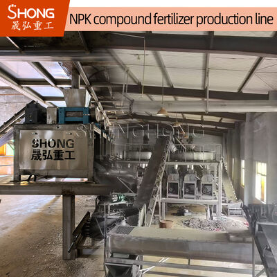 2-3t/H Kapasitas 380V Voltage Komposisi Pupuk Produksi Line dengan Pemasangan Panduan Insinyur