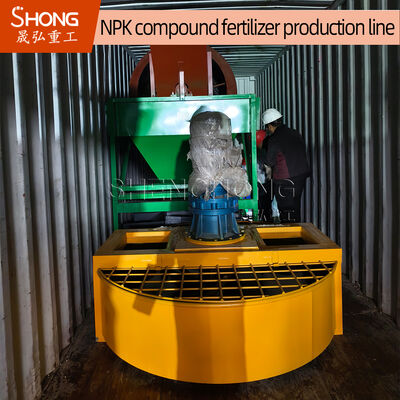 3-4 Tons Per Hour Double Roller Extrusion NPK Fertilizer Production Line dengan 22kw Power untuk Granules Bentuk Oval