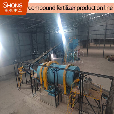 Granulator drum putar dengan tingkat granulasi tinggi untuk produksi pupuk NPK dengan kandungan kelembaban rendah dan ukuran granul yang dapat disesuaikan