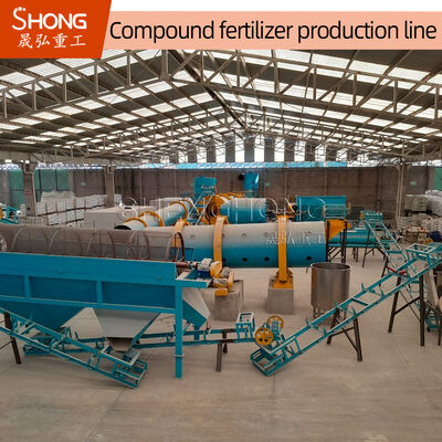 90% Total Nutrient NPK Fertilizer Production Line dengan ukuran butiran 2-4mm dan kandungan kelembaban ≤2%