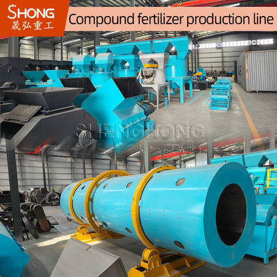 Lini Produksi Pupuk Majemuk Drum Putar dengan Output Tahunan 100.000 Ton untuk Butiran Bulat 1-3mm dan Kandungan Nutrisi yang Dapat Disesuaikan 20%-48%