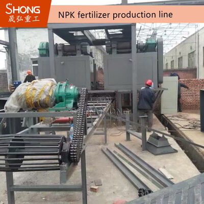 10,00030,000 TPY Non-Drying Dry Powder NPK Fertilizer Production Line dengan Rotary Drum Granulation