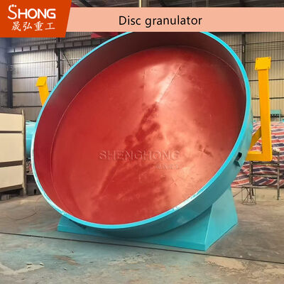 Disc Granulator dengan 95% Granulation Ratio Adjustable Pan Angle untuk Granules Round Ball Fertilizer