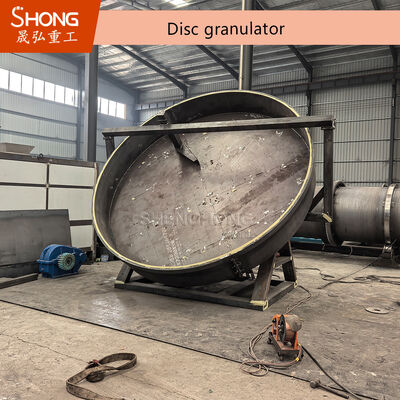 Mesin Pelletizer Disc untuk pupuk organik dengan kapasitas 1-20 ton per jam dan butiran bulat 380V/50Hz