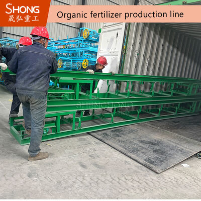 380V Carbon Steel Sheep Manure Lini Produksi Pupuk Organik untuk 20%-40% Kelembaban Manure Limbah