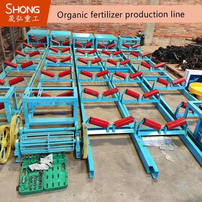 Jalur produksi pupuk organik pupuk unggas 10t/H dengan tingkat granulasi > 98% untuk daur ulang limbah