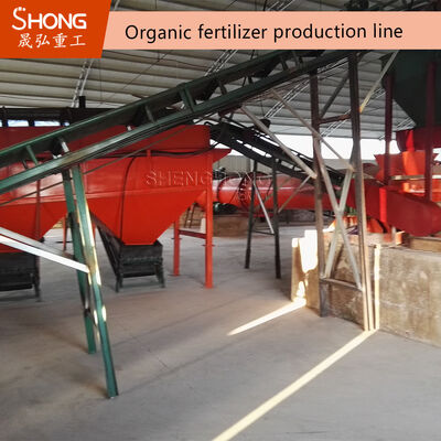 Garis Produksi Pupuk Organik dengan Sterilisasi dan Deodorisasi untuk 3-5 T/H Output dan 95% Granulation Ratio