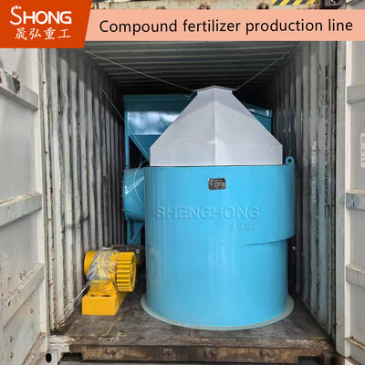 2-6mm Bentuk Bola Bulat Rotary Drum Granulator Untuk Pupuk Senyawa Dengan Bahan Baja Karbon Dan 5.5KW Daya