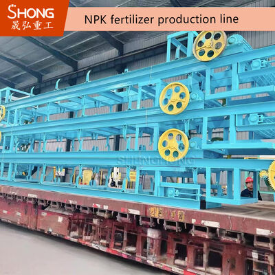 Lini Produksi Pupuk NPK Roller Extrusion yang tahan aus dengan permukaan yang dikeraskan dengan Karbida Tungsten dan Shell Roller yang dapat diganti
