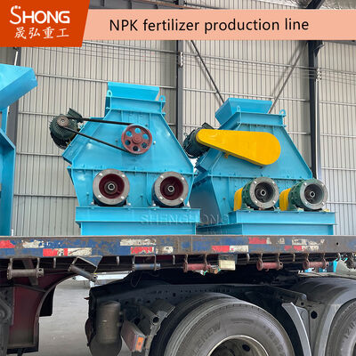 Turnkey Auto Batching Double Roller Extrusion NPK Fertilizer Production Line dengan kontrol PLC otomatis