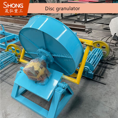 Granulator tipe pan dengan sudut 35-55 derajat yang dapat disesuaikan dan tingkat granulasi tinggi 93% untuk pupuk organik