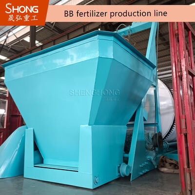 15 T/H Kapasitas Tinggi Pakai tahan BB Pupuk Produksi Line Bulk Blending Mixer Mesin untuk operasi terus menerus