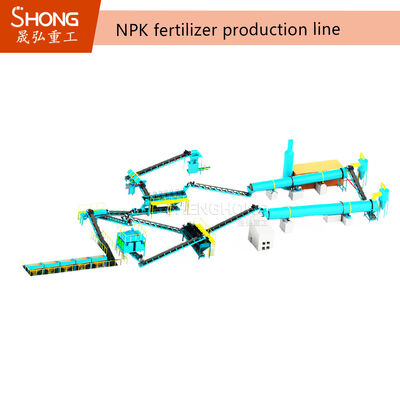 Jalur Granulasi Pupuk NPK Multi Bahan Baku Kompatibel dengan Granulasi Roller Press dan Ukuran Granul yang Dapat Disesuaikan