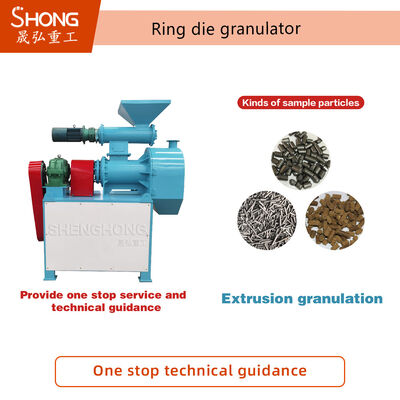 1.2 t/jam Mesin Pelet Ring Die dan Granulator Ring Die untuk Granul Bentuk Bola dengan Konstruksi Baja Karbon