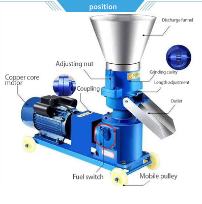Granulator Pupuk Organik Baja Karbon dengan Partikel Bola 0,3-3 mm, Granulator Die Flat